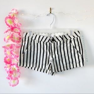 Forever 21 striped zebra shorts